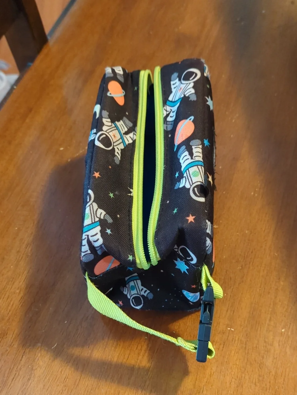 Kids Space Black Lunch Cooler Pouch insulated Freeze At Night Pack It Astronaut